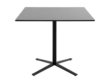 FOUR - Square iron table with 4-star base _ Vela Arredamenti